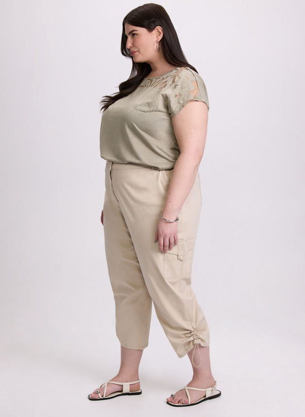 Laura Drawstring Hem Capris