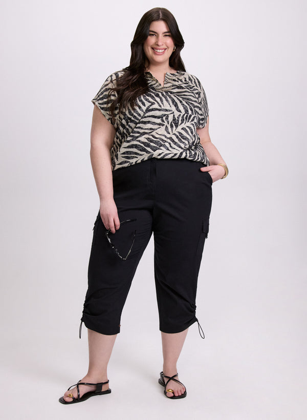 Laura Drawstring Hem Capris