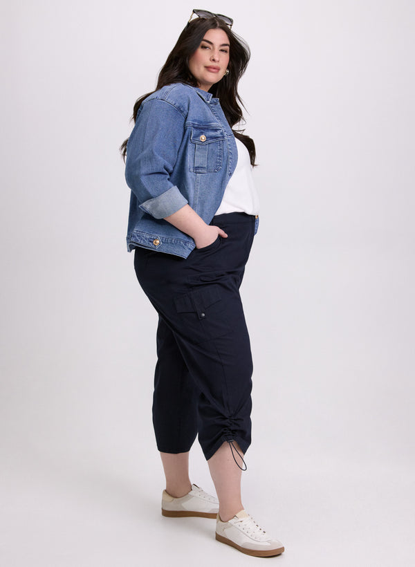 Laura Drawstring Hem Capris