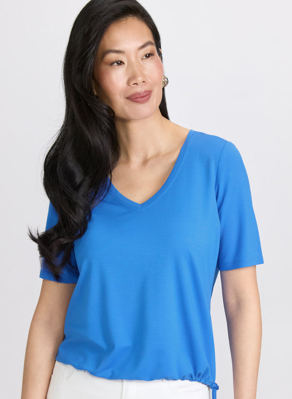 laura Drawstring Hem T-Shirt