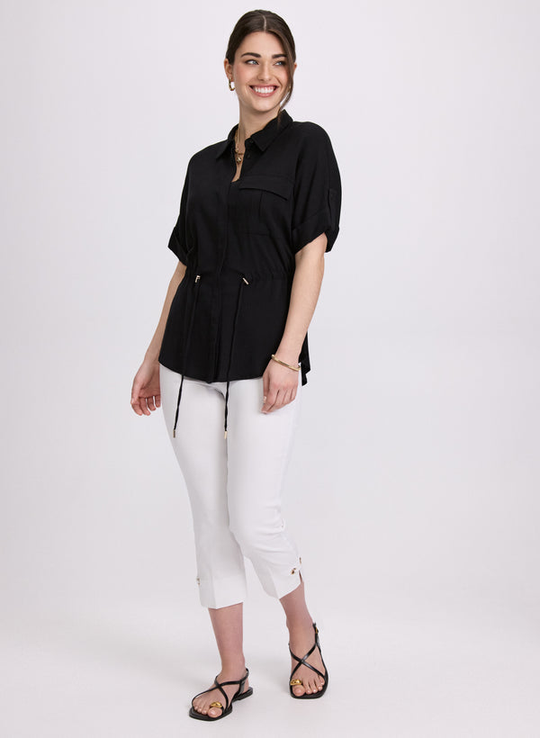 Laura Drawstring Waist Blouse