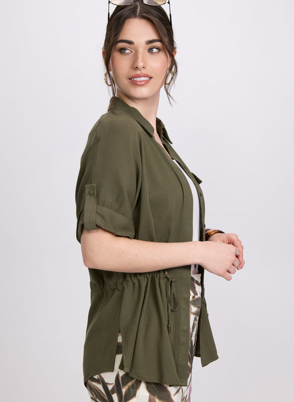 Laura Drawstring Waist Blouse