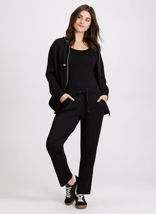 Laura Drawstring Waist Pull-On Pants