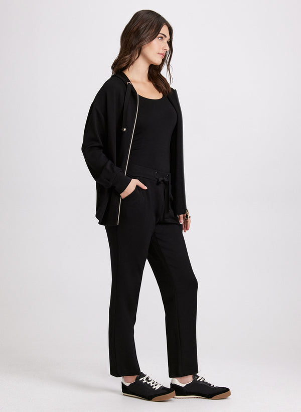 Laura Drawstring Waist Pull-On Pants