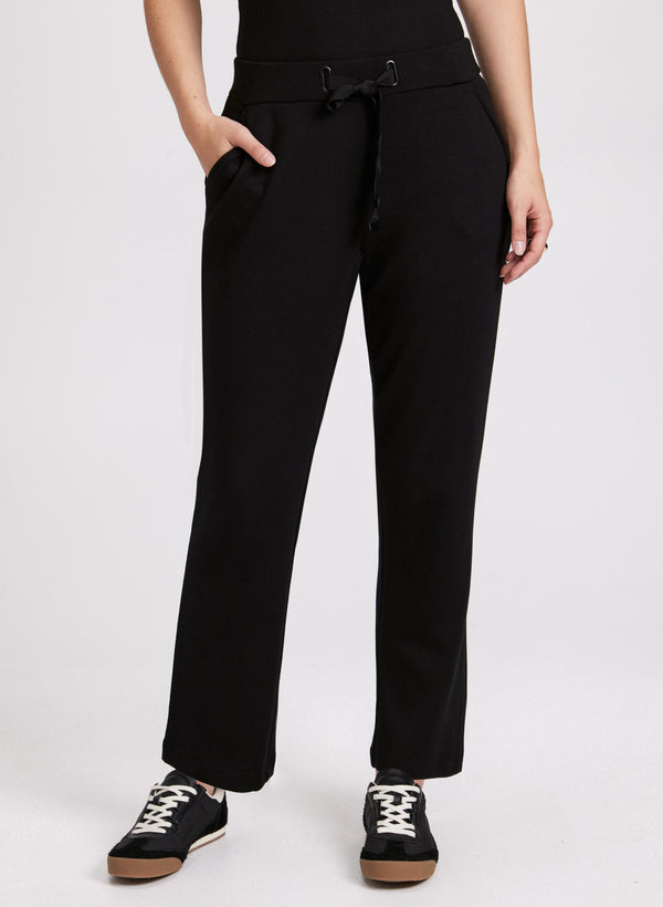 laura Drawstring Waist Pull-On Pants