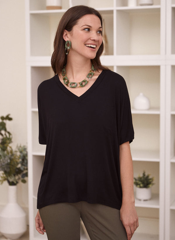 Laura Drop Shoulder Oversized Tee