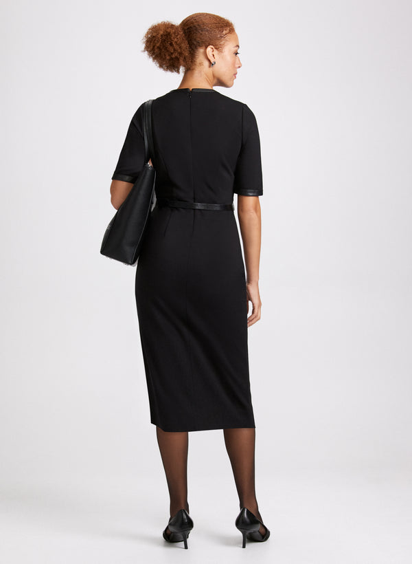Laura Elbow Sleeve Fitted Dress