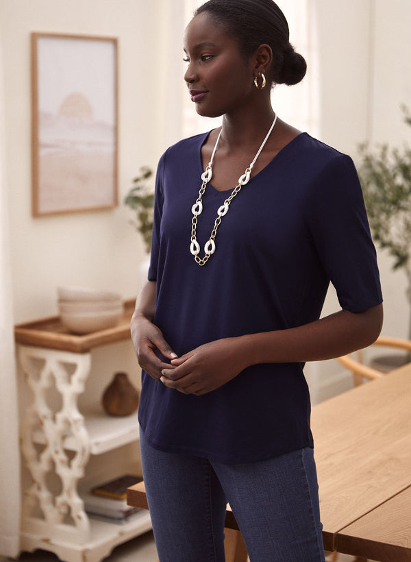 laura Elbow Sleeve Tee