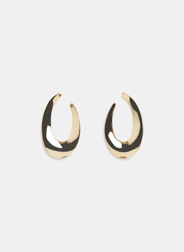 laura Elongated Hoop Earrings