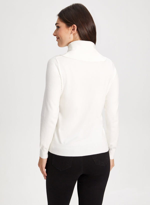 Laura Embellished Argyle Knit Sweater