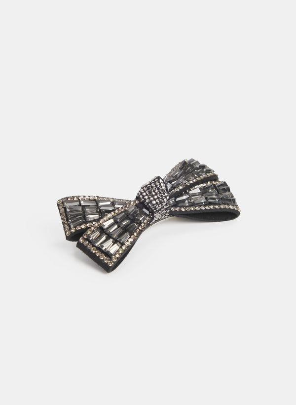 laura Embellished Bow Brooch