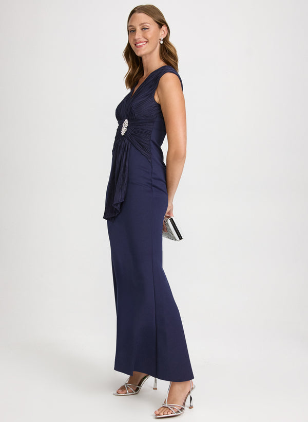 Laura Embellished Flounce Detail Dress