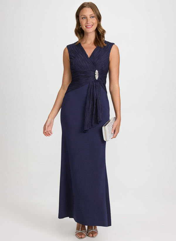 laura Embellished Flounce Detail Dress