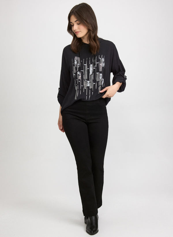 Laura Embellished Hooded Top