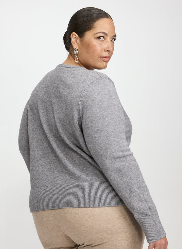 Laura Embellished Jeweled Button Cardigan