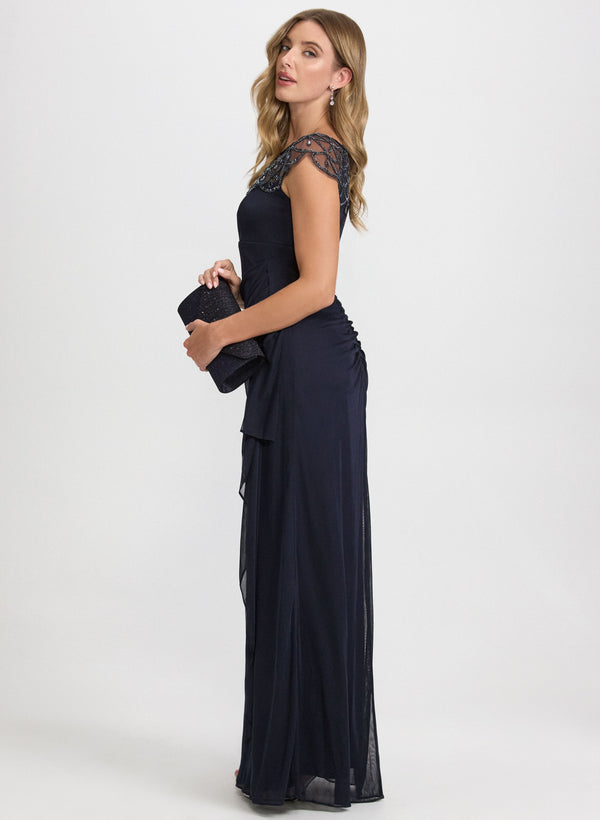 Laura Embellished Mesh Dress