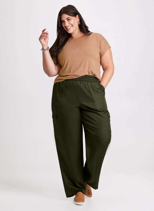 laura Embellished T-Shirt & Cargo Pants