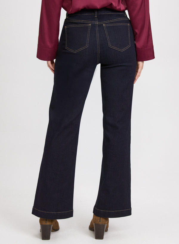 Laura Embossed Button Detail Jeans