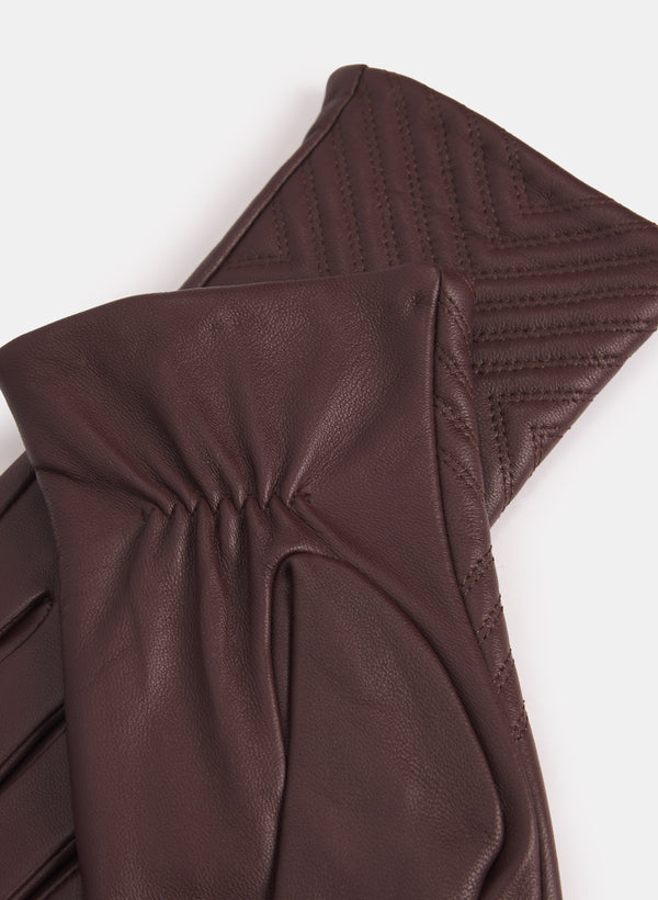 Laura Embossed Sheepskin Gloves