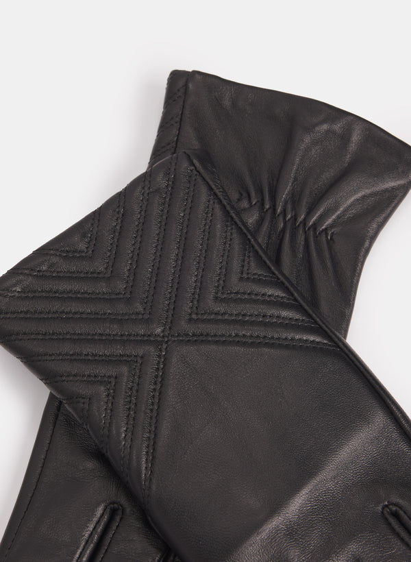 Laura Embossed Sheepskin Gloves