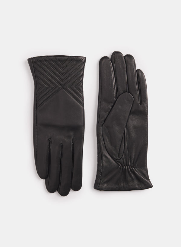 laura Embossed Sheepskin Gloves