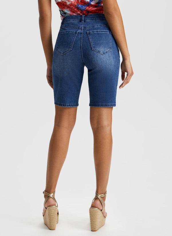 Laura Embroidered Bermuda Shorts