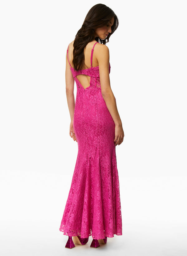 Laura Embroidered Detail Mermaid Dress