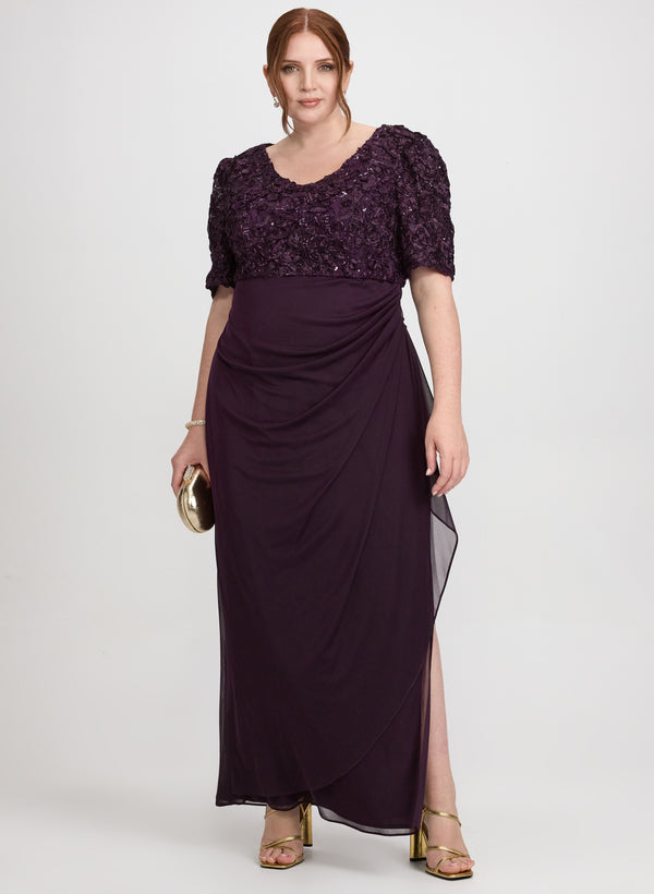 laura Embroidered Empire Waist Dress