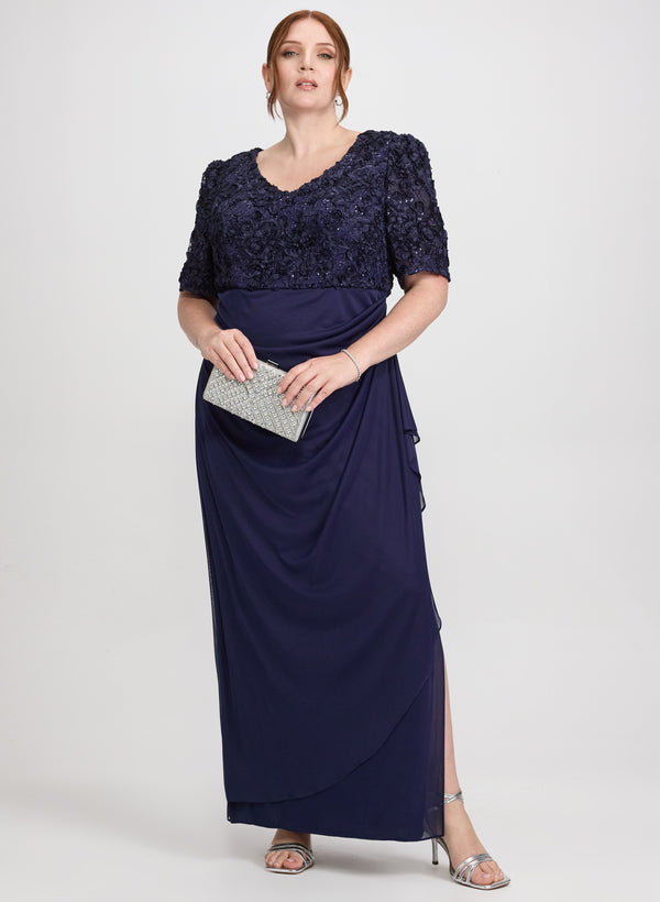 laura Embroidered Empire Waist Dress