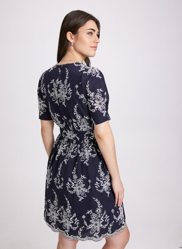 Laura Embroidered Floral Dress