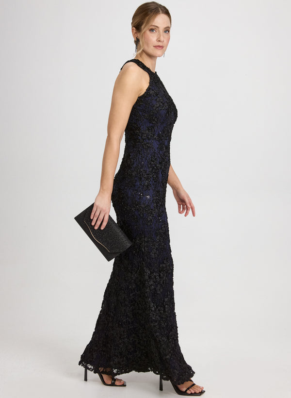 Laura Embroidered Halter Neck Dress