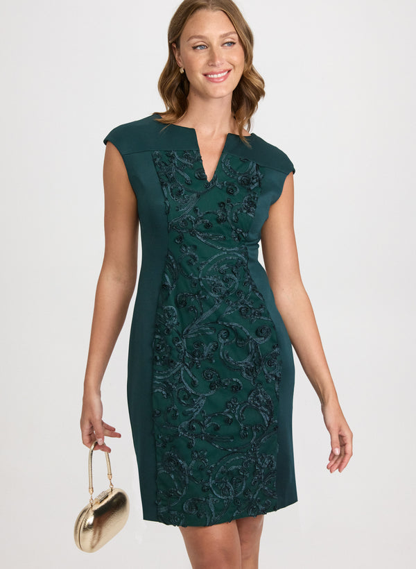 Laura Embroidered Panel Dress