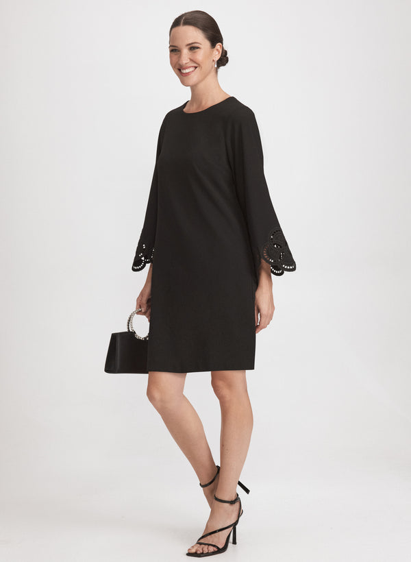 Laura Embroidered Sleeve Dress