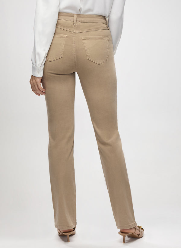 Laura Embroidered Straight Leg Denim Pants