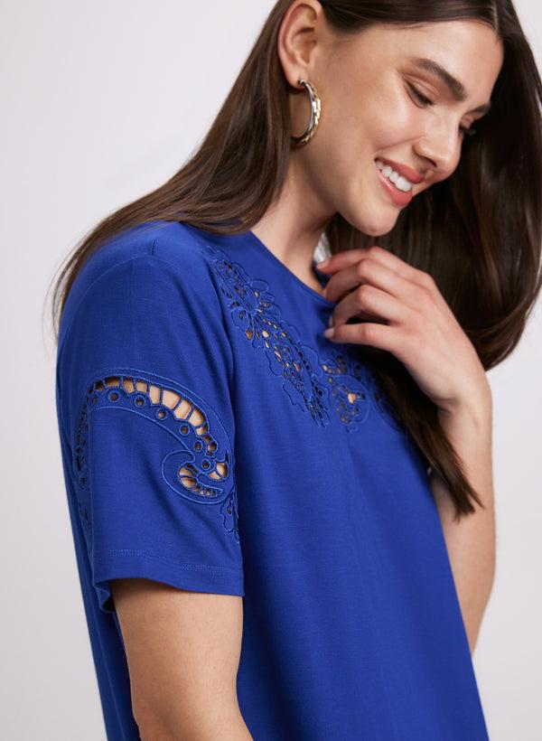 Laura Embroidered T-Shirt Dress