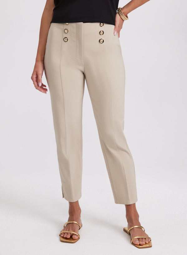 laura Emma Button Detail Pants