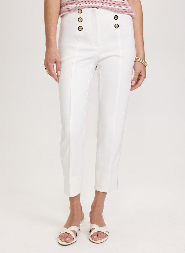 laura Emma Button Detail Pants