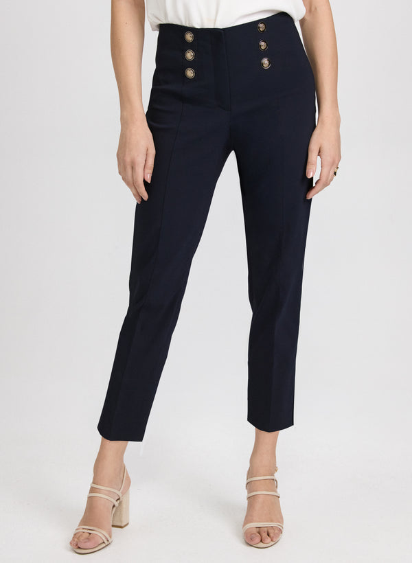 laura Emma Button Detail Pants