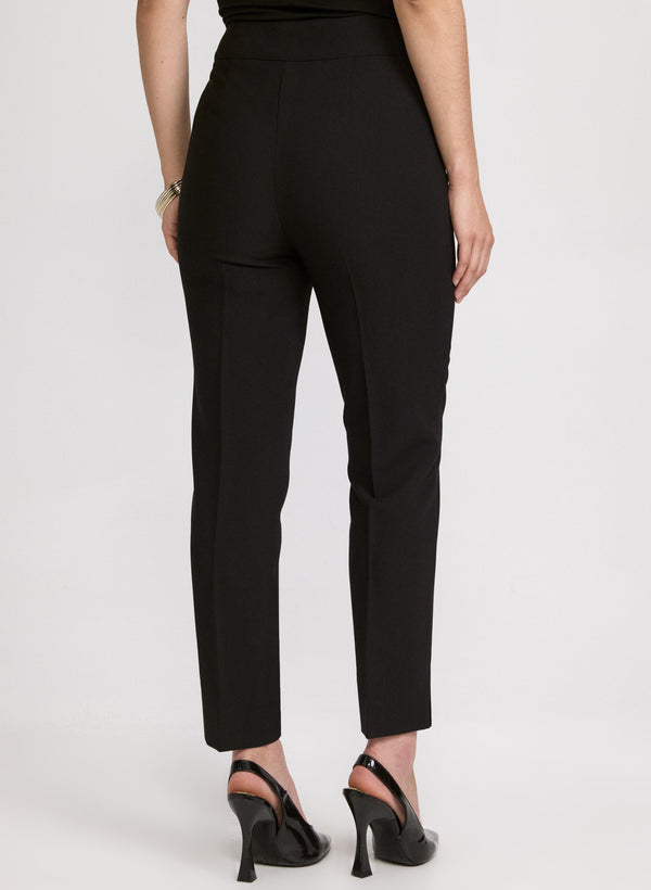 Laura Emma Grommet Trim Slim-Leg Pants