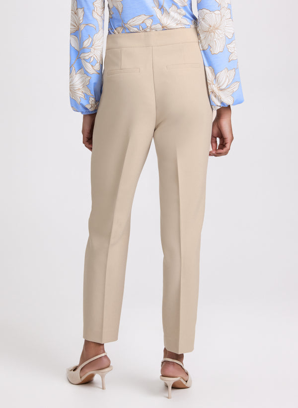 Laura Emma Seamed Slim-Leg Pants
