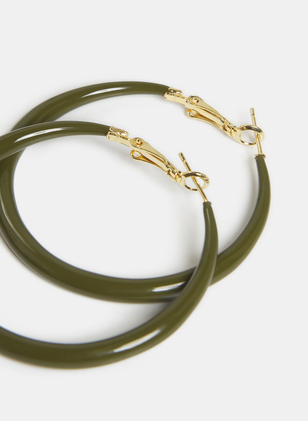 Laura Epoxy Hoop Earrings