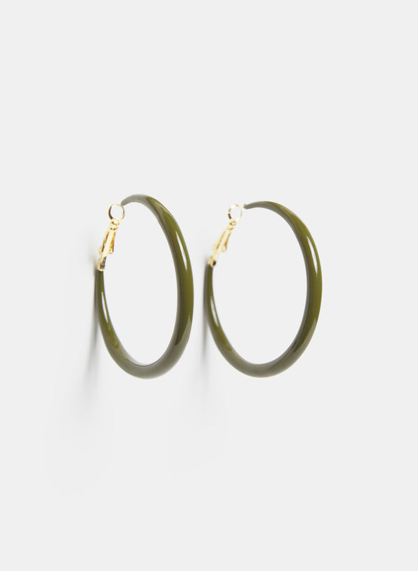 Laura Epoxy Hoop Earrings