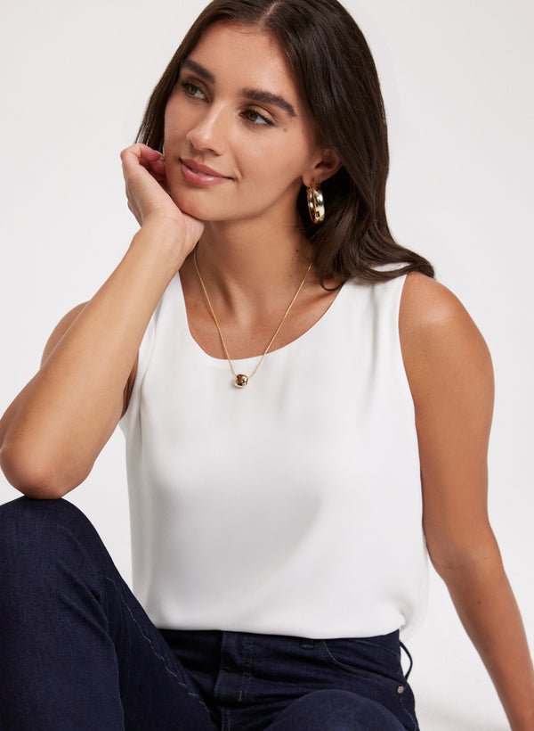 Laura Essential Sleeveless Blouse