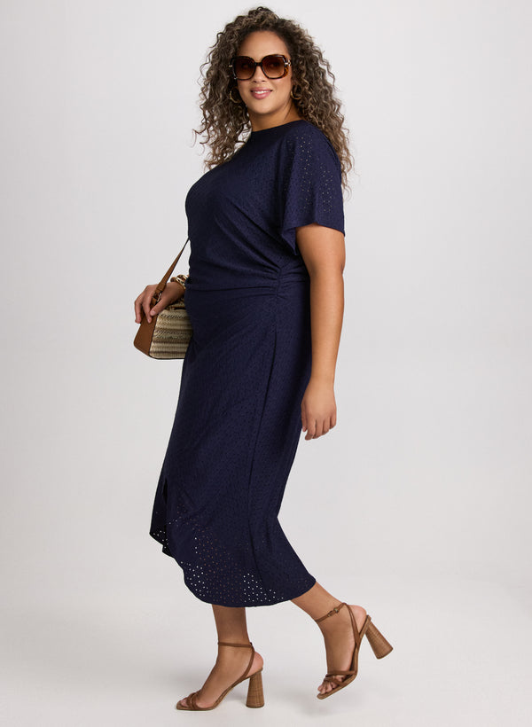 Laura Eyelet Midi Dress