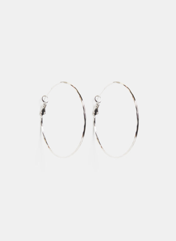 laura Faceted Hoop Earrings