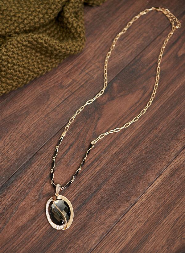 laura Faceted Stone Necklace