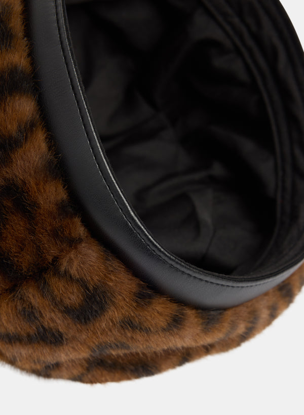 Laura Faux-Fur Beret