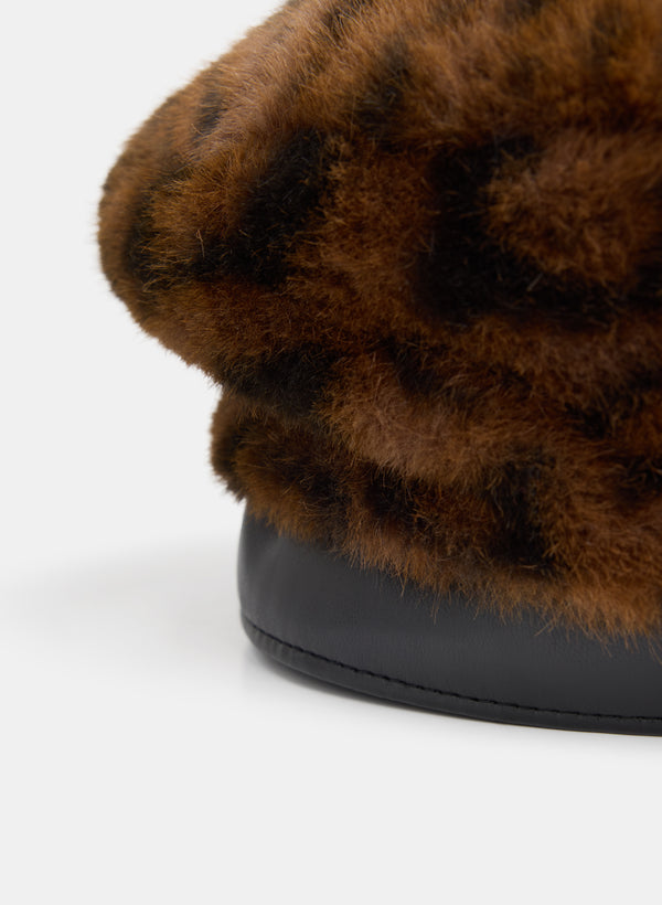 Laura Faux-Fur Beret