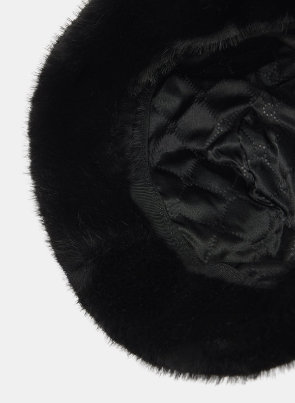 Laura Faux Fur Bucket Hat