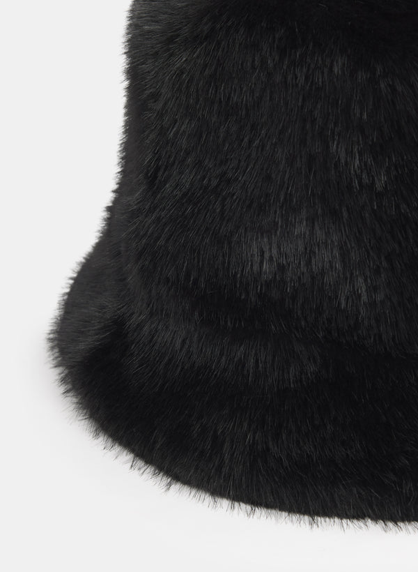 Laura Faux Fur Bucket Hat